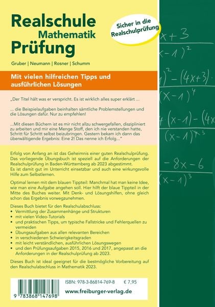 Mathe Abschlussprüfung Realschule Baden-württemberg Pdf 'Realschule Mathematik-Prüfung 2023 Originalaufgaben 2015, 2016, 2017