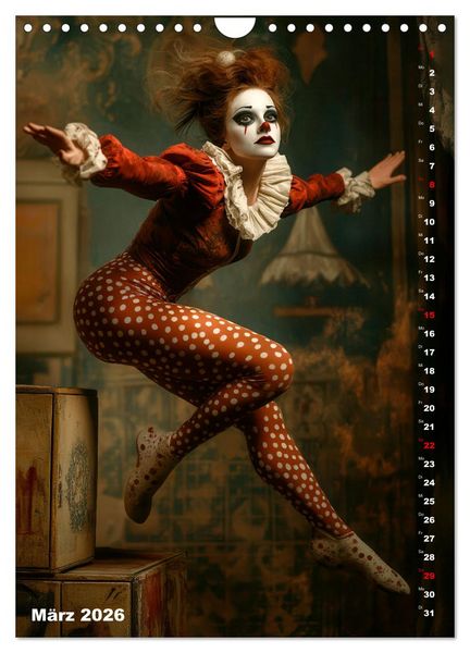 Produktbild: Clowngeschichten - Eine besondere Welt (Wandkalender 2026 DIN A4 hoch), CALVENDO Monatskalender