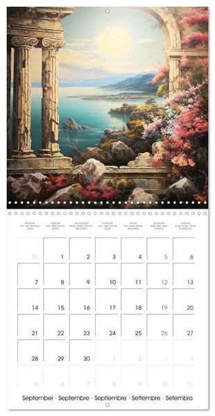 Produktbild: Splendeurs de la Gr&egrave;ce Antique (Calendrier mural carr&eacute; 2026 30x30 cm) Calendrier double avec une page pour vos prises de notes