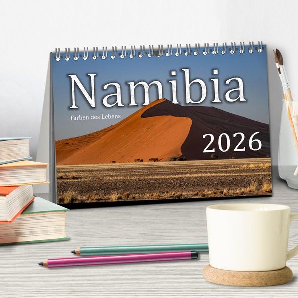Produktbild: Namibia &ndash; Farben des Lebens (Tischkalender 2026 DIN A5 quer), CALVENDO Monatskalender