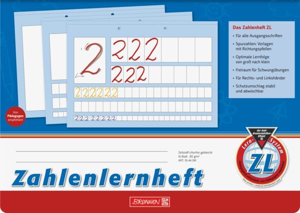 Produktbild: Brunnen Zahlenlernheft ZL