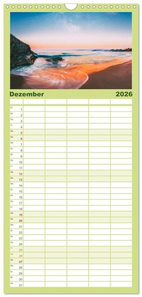 Produktbild: Familienplaner 2026 - Brasilien - Karnevale, Fu&szlig;ball und Regenw&auml;lder. mit 5 Spalten (Wandkalender, 21 x 45 cm) CALVENDO