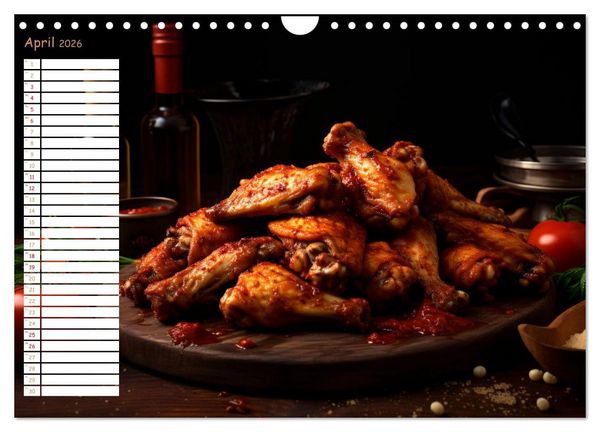 Produktbild: Fastfood &Auml;sthetik (Wandkalender 2026 DIN A4 quer), CALVENDO Monatskalender