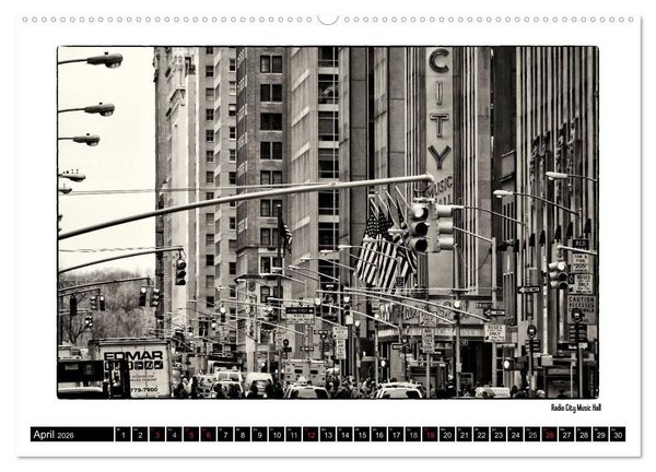 Produktbild: Manhattan Memories - Erinnerungen an New York (hochwertiger Premium Wandkalender 2026 DIN A2 quer), Kunstdruck in Hochglanz