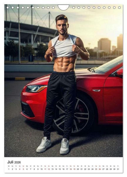 Produktbild: Viel Vergn&uuml;gen - Athletische M&auml;nner Edition (Wandkalender 2026 DIN A4 hoch), CALVENDO Monatskalender