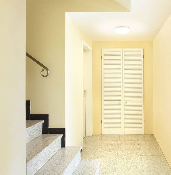 Produktbild: Steinel 738013 RS 16 S Deckenleuchte mit Bewegungsmelder Energiesparlampe, LED E27 60W Wei&szlig;