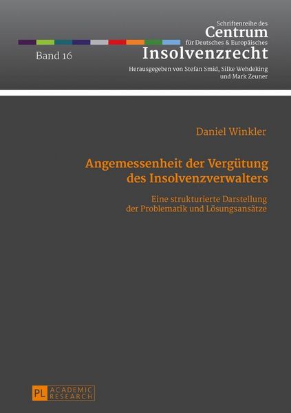 Produktbild: Angemessenheit der Verg&uuml;tung des Insolvenzverwalters