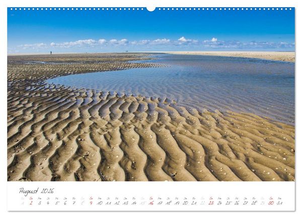 Produktbild: Amrum - Eine farbenfrohe Insellandschaft (hochwertiger Premium Wandkalender 2026 DIN A2 quer), Kunstdruck in Hochglanz