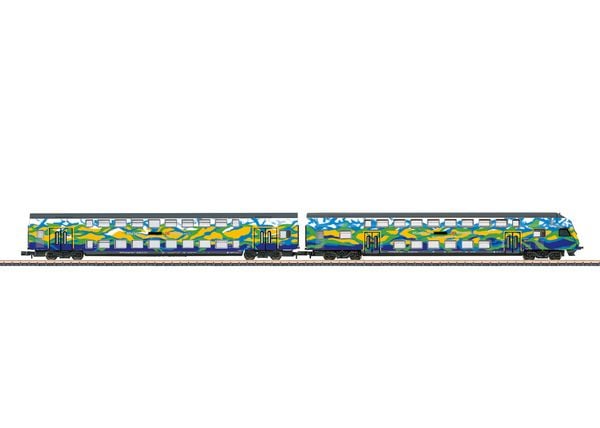Produktbild: M&auml;rklin 87307 Z Doppelstockwagen-Set Touristik 2 der DB AG Doppelstock-Steuer- und Mittelwagen