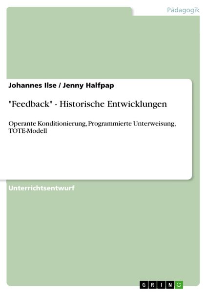 Produktbild: "Feedback" - Historische Entwicklungen
