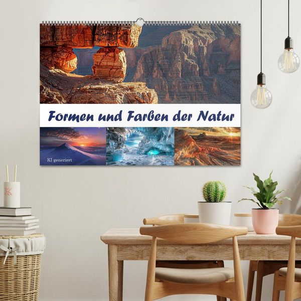Produktbild: Formen und Farben der Natur (Wandkalender 2026 DIN A2 quer), CALVENDO Monatskalender
