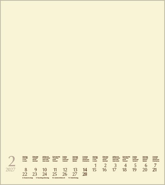 Produktbild: Foto-Malen-Basteln Bastelkalender chamois 2027