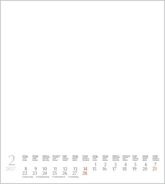Produktbild: Foto-Malen-Basteln Bastelkalender wei&szlig; 2027