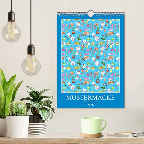 Produktbild: MUSTERMACKE (Wandkalender 2026 DIN A4 hoch), CALVENDO Monatskalender