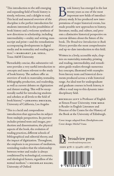 Produktbild: The Broadview Introduction to Book History
