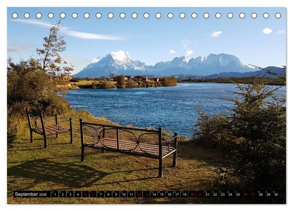 Produktbild: Patagonien - Parques Torres del Paine und Los Glaciares (Tischkalender 2026 DIN A5 quer), CALVENDO Monatskalender