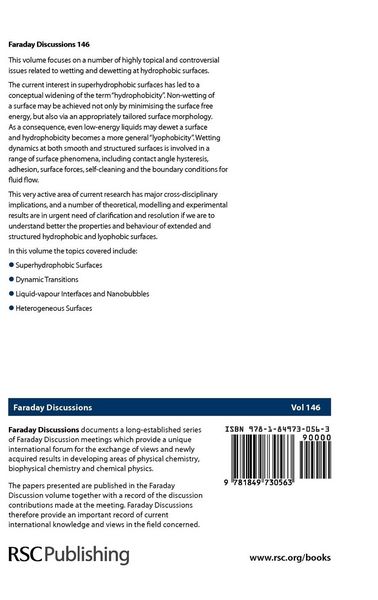Produktbild: Wetting Dynamics of Hydrophobic and Structured Surfaces