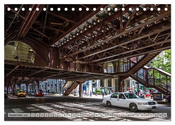 Produktbild: CHICAGO Stadtzentrum (Tischkalender 2026 DIN A5 quer), CALVENDO Monatskalender