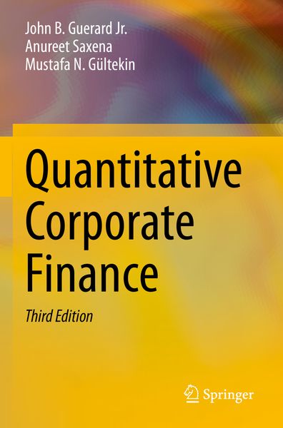Produktbild: Quantitative Corporate Finance
