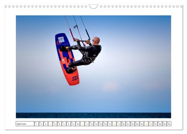 Produktbild: Wassersport - Spa&szlig; am Meer bei Wind und Wellen (Wandkalender 2026 DIN A3 quer), CALVENDO Monatskalender