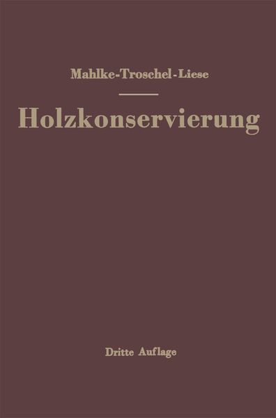 Produktbild: Handbuch der Holzkonservierung