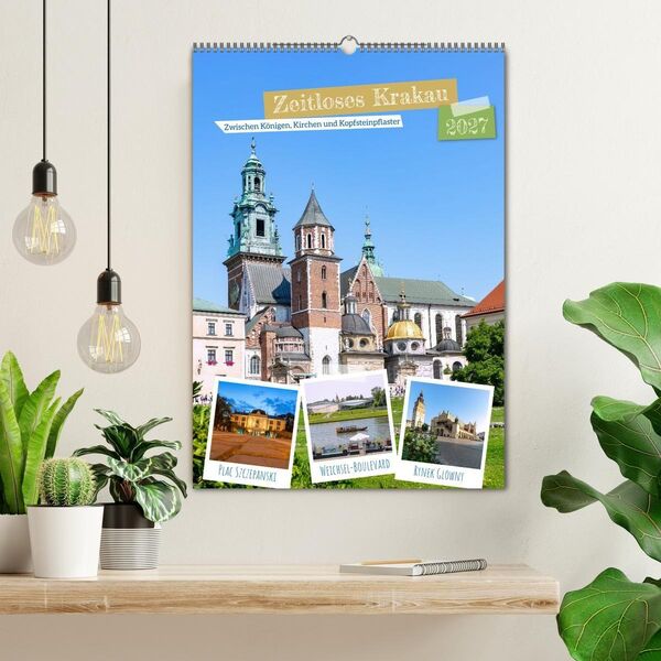 Produktbild: Zeitloses Krakau. Zwischen K&ouml;nigen, Kirchen und Kopfsteinpflaster (Wandkalender 2027 DIN A2 hoch), CALVENDO Monatskalender