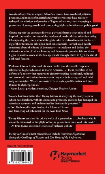 Produktbild: Neoliberalism's War on Higher Education