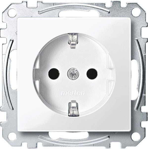 Produktbild: Merten SCHUKO-Steckdose pws/gl MEG2300-0319