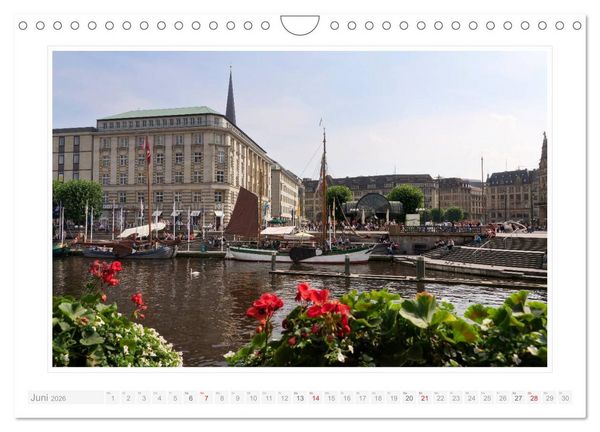 Produktbild: Hamburger Impressionen 2026 (Wandkalender 2026 DIN A4 quer), CALVENDO Monatskalender