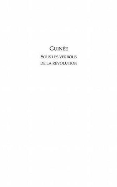 Produktbild: Guinee sous les verrous de la revolution - autobiographie