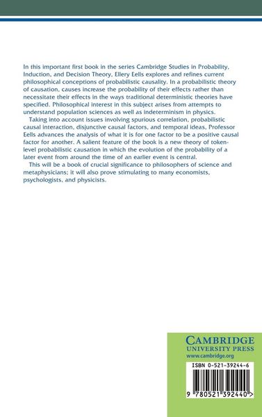 Produktbild: Probabilistic Causality