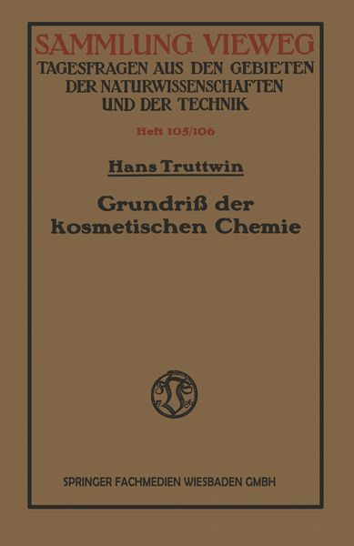 Produktbild: Grundri&szlig; der kosmetischen Chemie