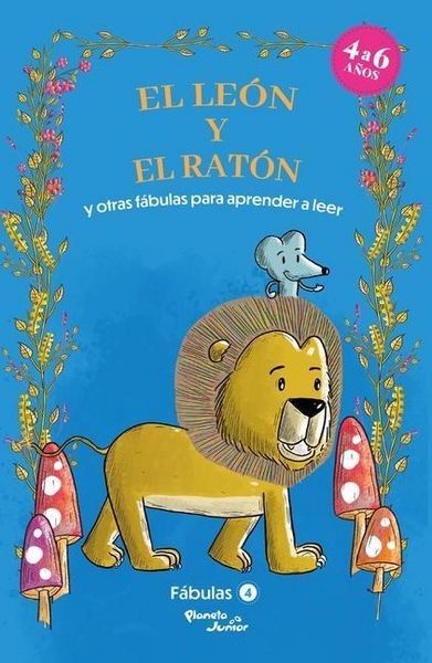 Produktbild: F&aacute;bulas 4. El le&oacute;n y el rat&oacute;n y otras f&aacute;bulas para aprender a leer / Fables 4. The Lion and the Mouse and Other Fables to Early Readers