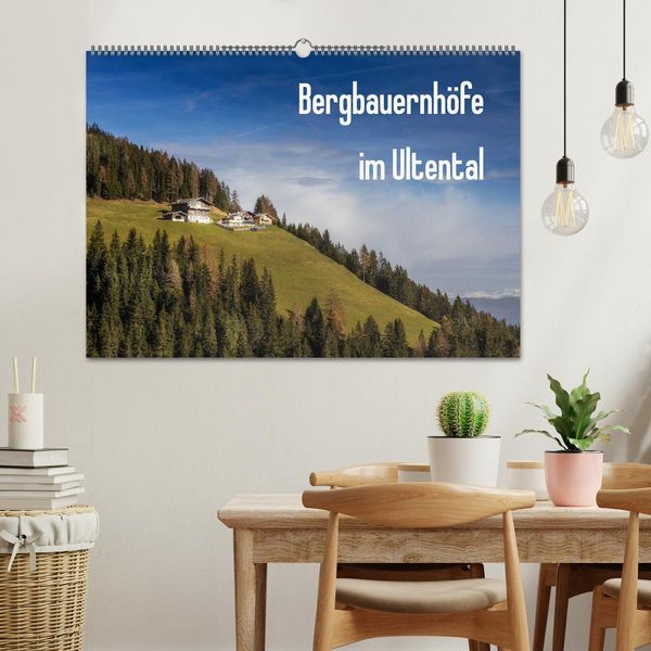 Produktbild: Bergbauernh&ouml;fe im Ultental (Wandkalender 2026 DIN A2 quer), CALVENDO Monatskalender
