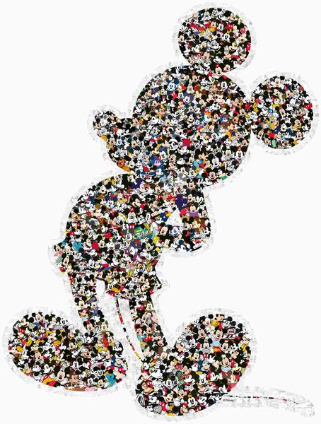 Produktbild: Erwachsenenpuzzle 940 Teile - Disney Micky Maus - Shaped Mickey
