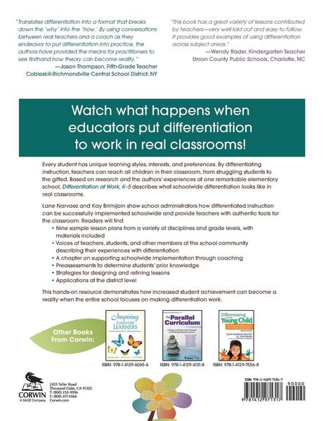 Produktbild: Differentiation at Work, K-5