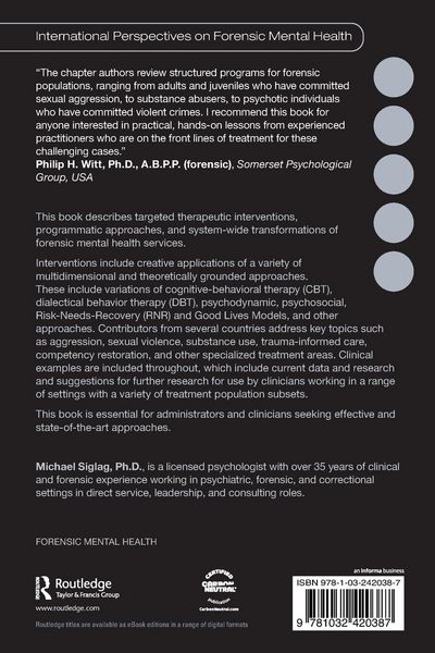 Produktbild: Innovative Treatment Approaches in Forensic and Correctional Settings