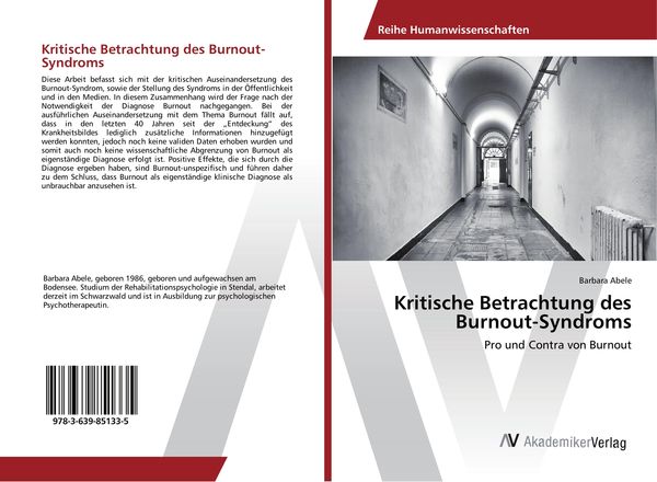 Produktbild: Kritische Betrachtung des Burnout-Syndroms
