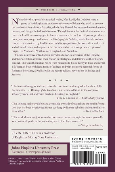 Produktbild: Writings of the Luddites