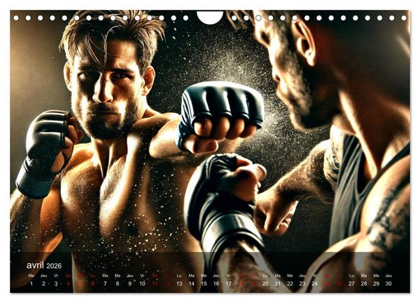 Produktbild: MMA - Mixed Martial Arts France (Calendrier mural 2026 DIN A4 vertical), CALVENDO calendrier mensuel