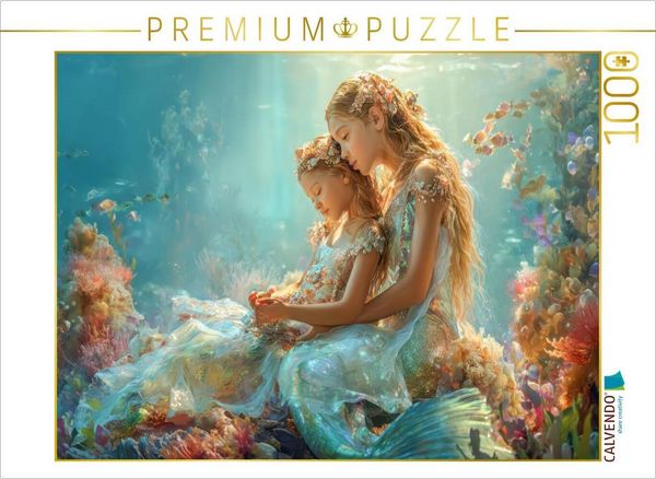Produktbild: CALVENDO Puzzle Glamour&ouml;se Meerjungfrauen | 1000 Teile Lege-Gr&ouml;&szlig;e 64x48cm Foto-Puzzle f&uuml;r gl&uuml;ckliche Stunden