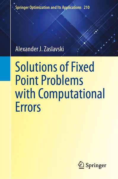 Produktbild: Solutions of Fixed Point Problems with Computational Errors