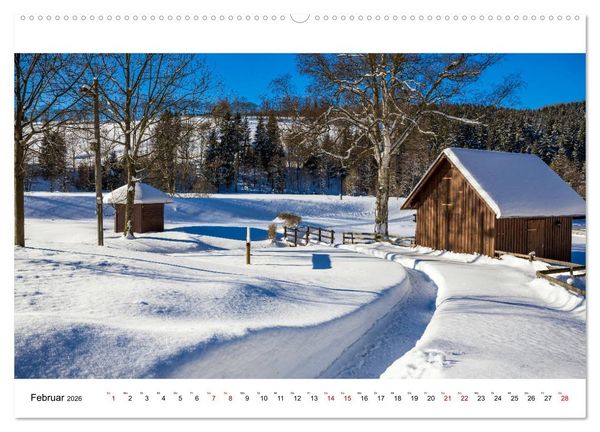 Produktbild: Einblicke in das Erzgebirge (Wandkalender 2026 DIN A2 quer), CALVENDO Monatskalender