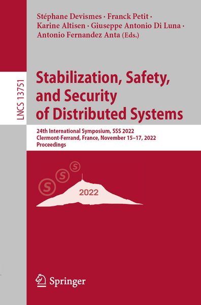 Produktbild: Stabilization, Safety, and Security of Distributed Systems