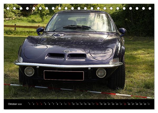 Produktbild: Opel GT Der Kalender (Tischkalender 2026 DIN A5 quer), CALVENDO Monatskalender