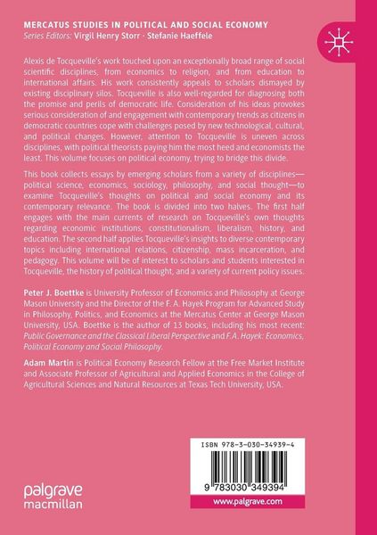 Produktbild: Exploring the Social and Political Economy of Alexis de Tocqueville