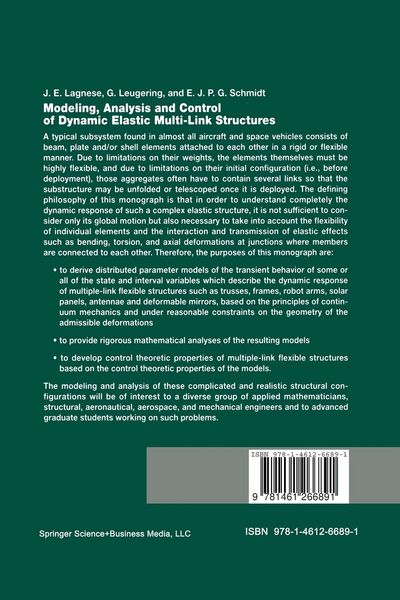 Produktbild: Modeling, Analysis and Control of Dynamic Elastic Multi-Link Structures