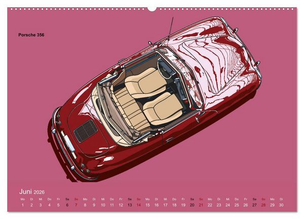 Produktbild: Made in Germany - Illustrationen deutscher Oldtimer (Wandkalender 2026 DIN A2 quer), CALVENDO Monatskalender