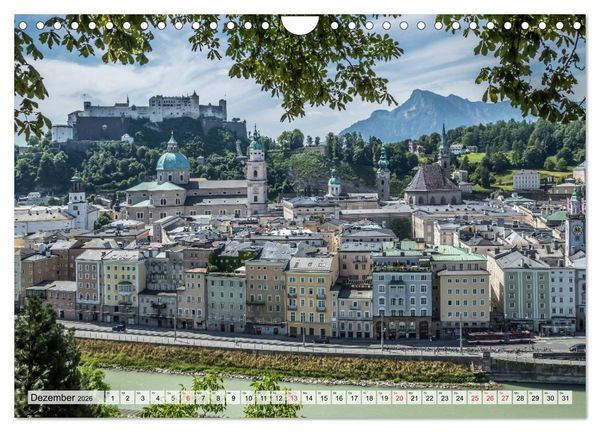 Produktbild: Charmantes Stadtherz SALZBURG (Wandkalender 2026 DIN A4 quer), CALVENDO Monatskalender