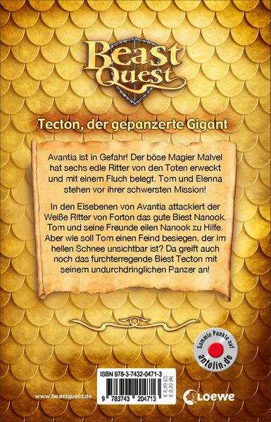 Produktbild: Beast Quest (Band 59) - Tecton, der gepanzerte Gigant